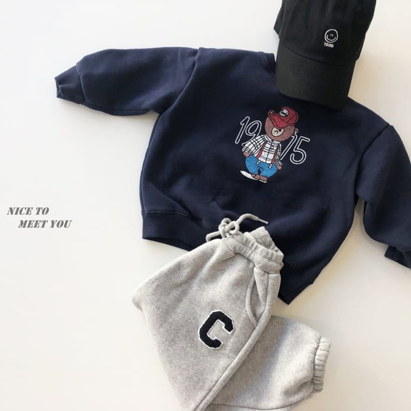 NICE TO MEET YOU - Korean Children Fashion - #Kfashion4kids - 1975 Bear Sweatshirt - 2