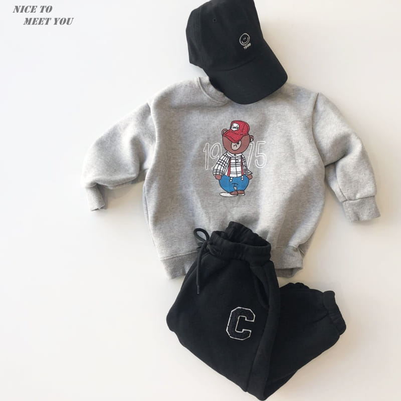 NICE TO MEET YOU - Korean Children Fashion - #Kfashion4kids - 1975 Bear Sweatshirt - 6