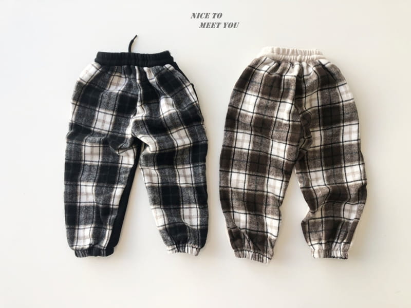 NICE TO MEET YOU - Korean Children Fashion - #Kfashion4kids - Check Color Pants - 2