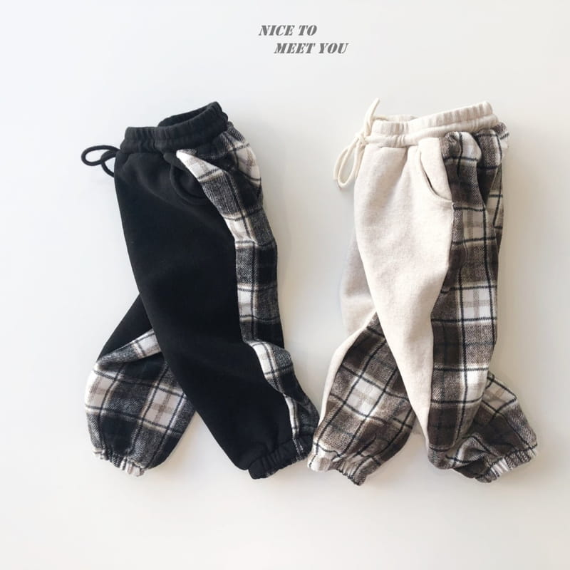 NICE TO MEET YOU - Korean Children Fashion - #Kfashion4kids - Check Color Pants - 3