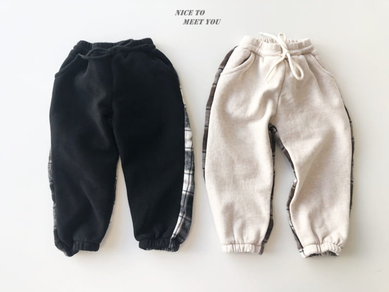 NICE TO MEET YOU - Korean Children Fashion - #Kfashion4kids - Check Color Pants - 4