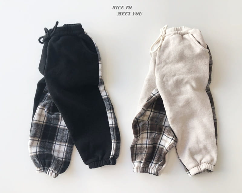 NICE TO MEET YOU - Korean Children Fashion - #Kfashion4kids - Check Color Pants - 6