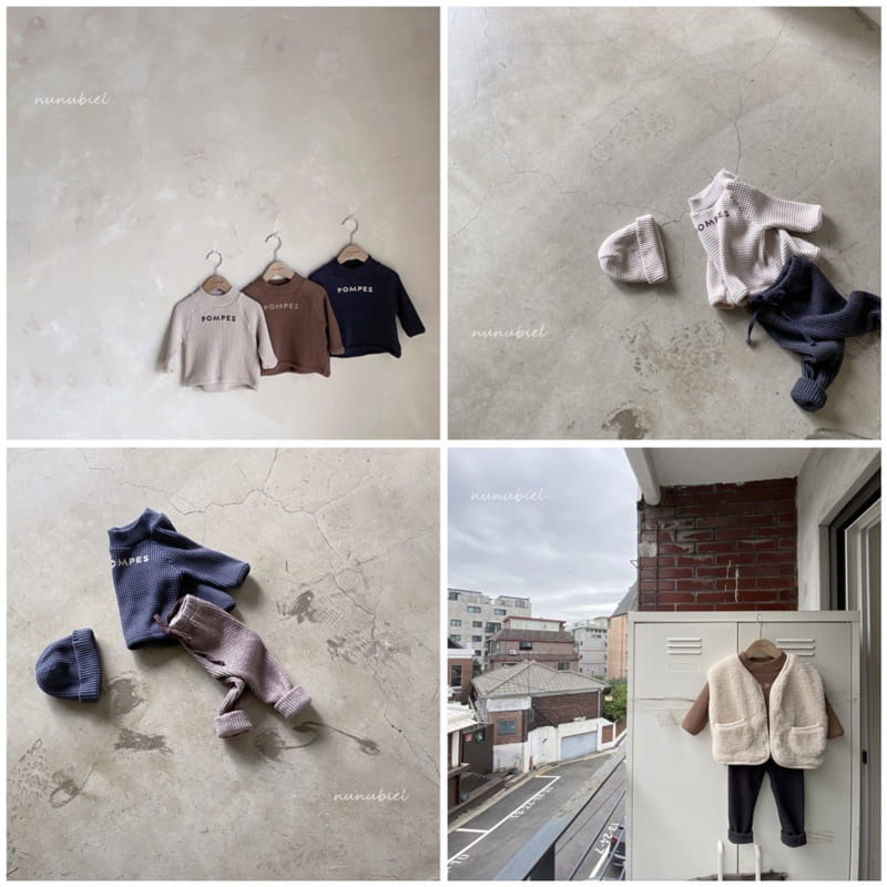 NUNUBIEL - Korean Children Fashion - #Kfashion4kids - Big Waffle Tee - 4