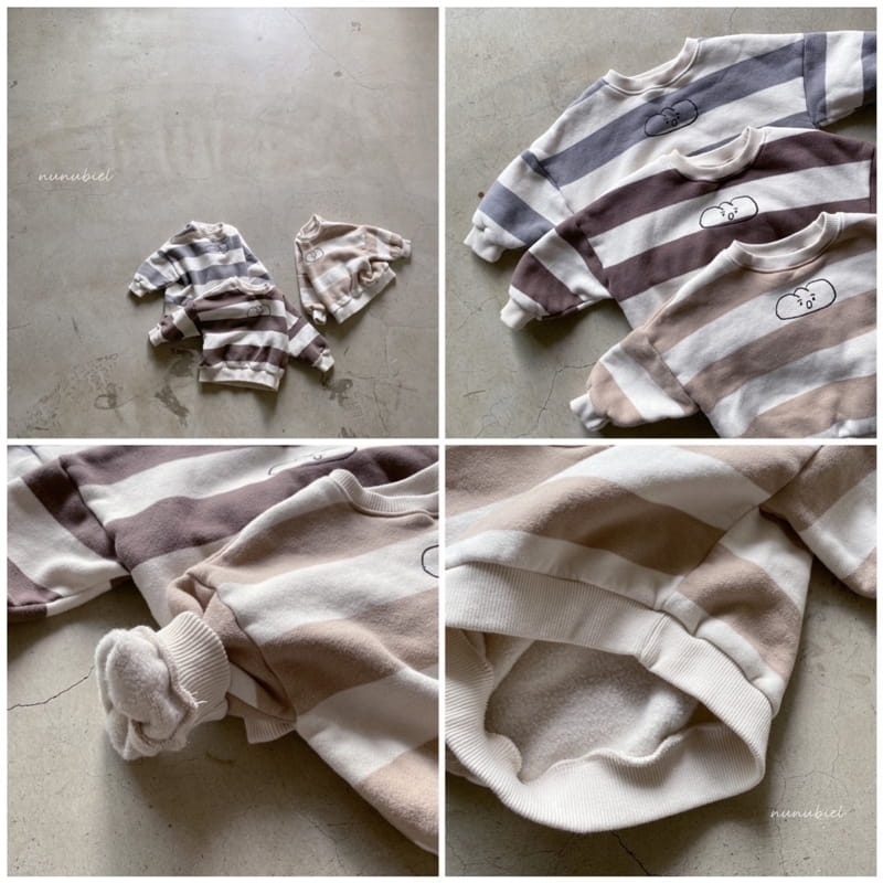 NUNUBIEL - Korean Children Fashion - #Kfashion4kids - Cloud Stripe Sweatshirt