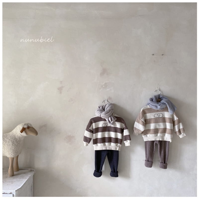 NUNUBIEL - Korean Children Fashion - #Kfashion4kids - Cloud Stripe Sweatshirt - 6