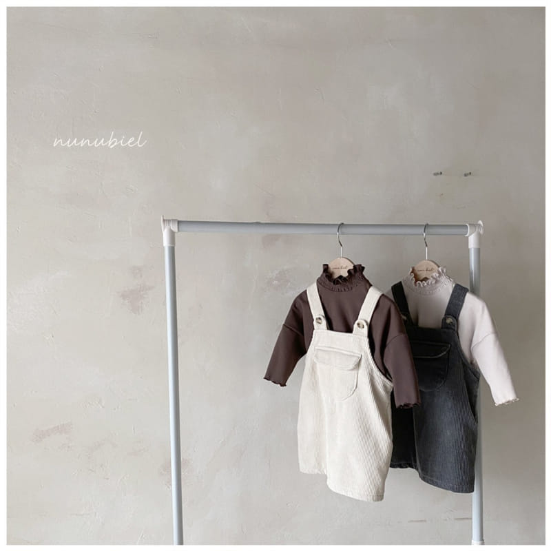 NUNUBIEL - Korean Children Fashion - #Kfashion4kids - Milk Tea Suspender One-piece - 7