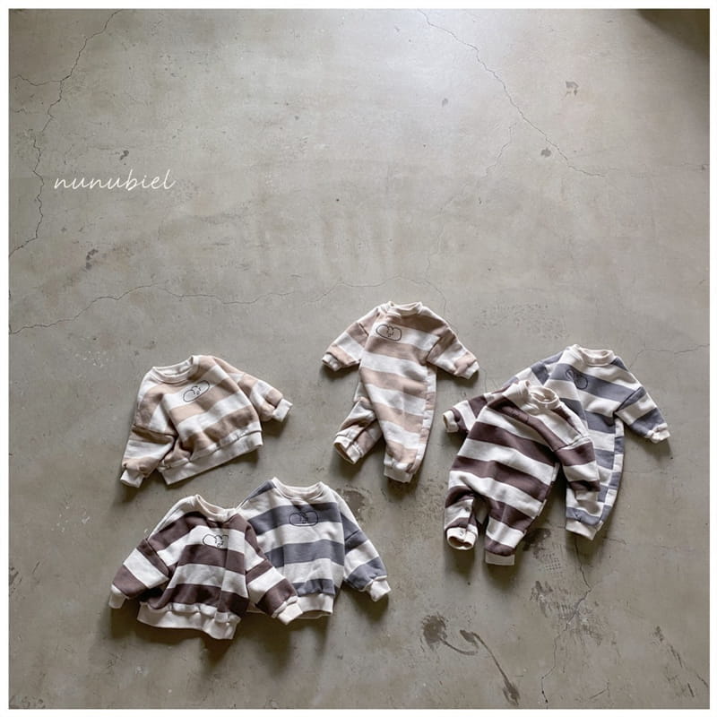 NUNUBIEL - Korean Children Fashion - #Kfashion4kids - Cloud Stripe Romper - 2