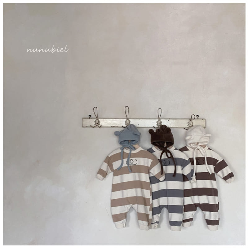 NUNUBIEL - Korean Children Fashion - #Kfashion4kids - Cloud Stripe Romper - 3