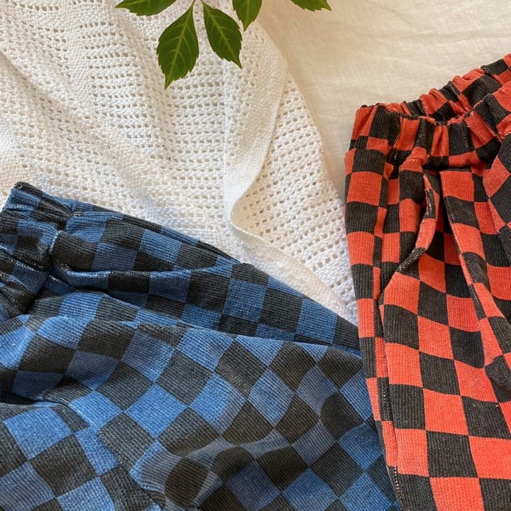 OJODEPAPA - Korean Children Fashion - #Kfashion4kids - Checker Board Pants