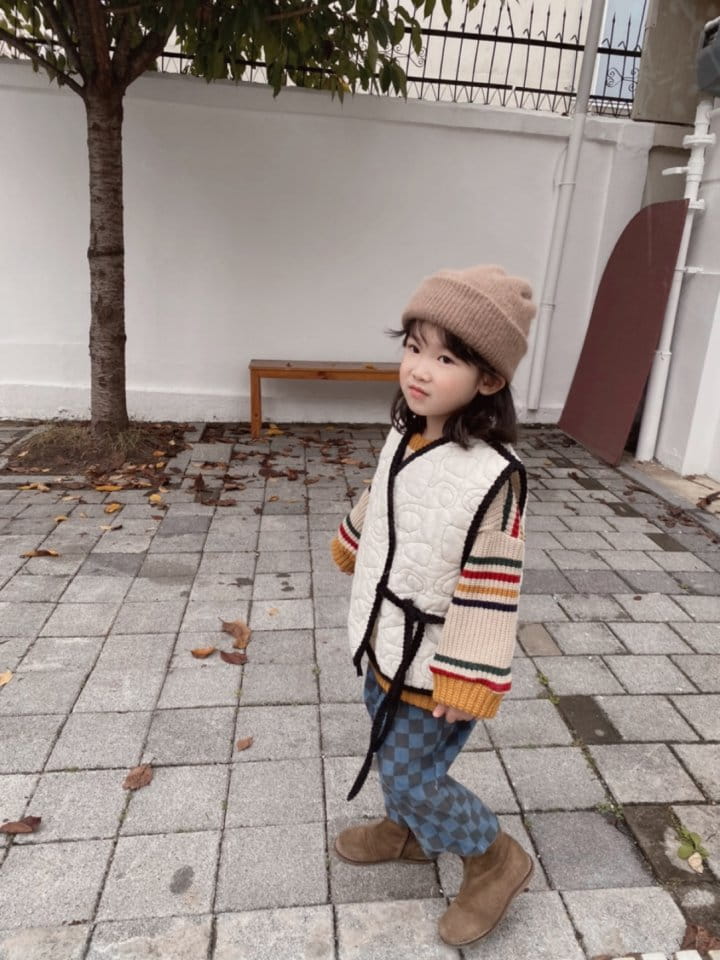 OJODEPAPA - Korean Children Fashion - #Kfashion4kids - Quilting Wrap Vest - 11