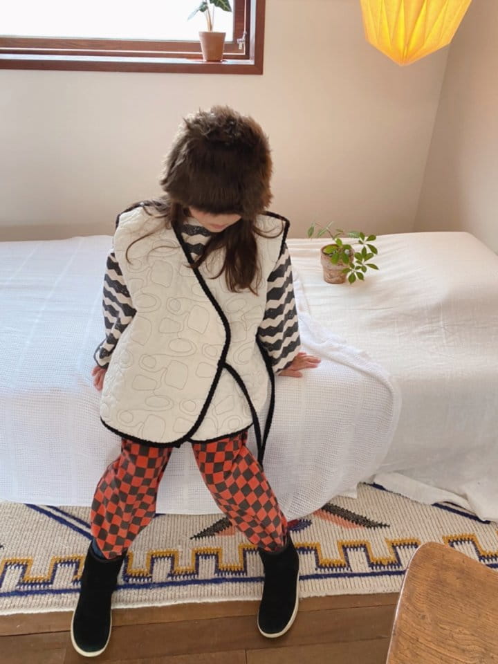 OJODEPAPA - Korean Children Fashion - #Kfashion4kids - Quilting Wrap Vest - 5