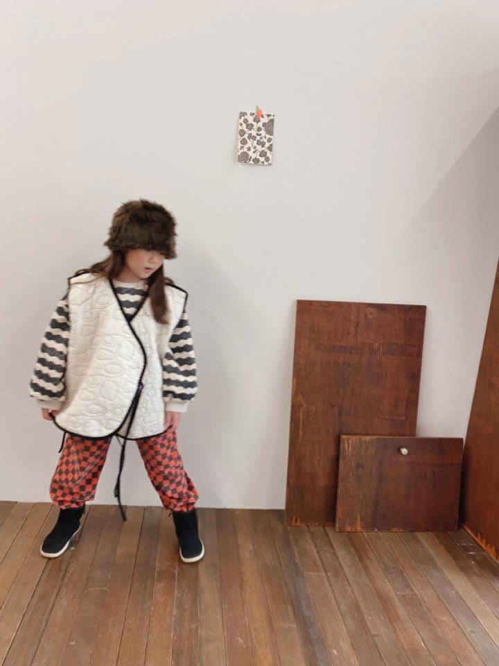 OJODEPAPA - Korean Children Fashion - #Kfashion4kids - Quilting Wrap Vest - 6