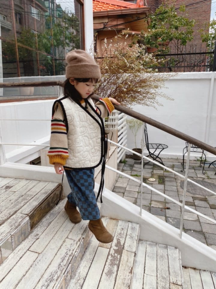 OJODEPAPA - Korean Children Fashion - #Kfashion4kids - Quilting Wrap Vest - 8