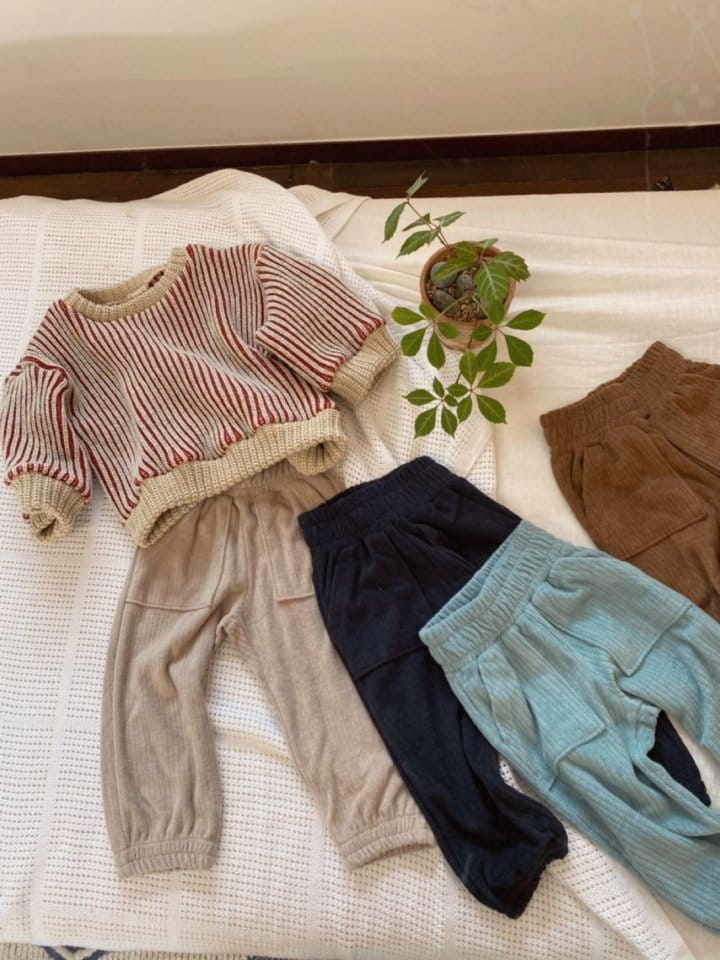OJODEPAPA - Korean Children Fashion - #Kfashion4kids - Mom Terry Rib Pants - 3