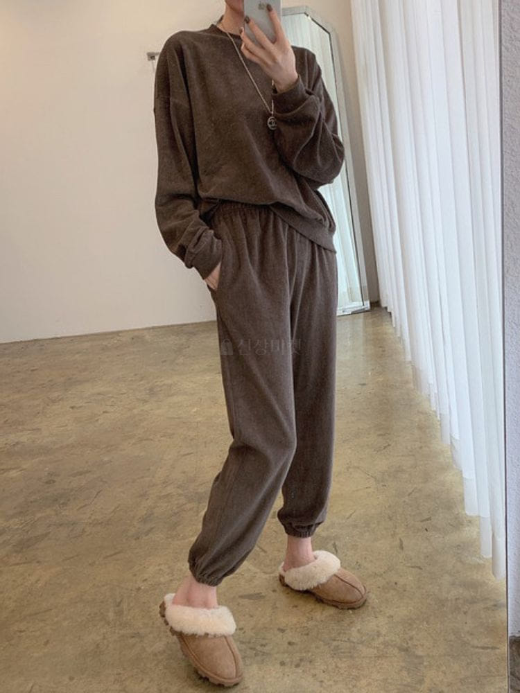 ON OFF - Korean Children Fashion - #Kfashion4kids - Bear Top Bottom Set - 2