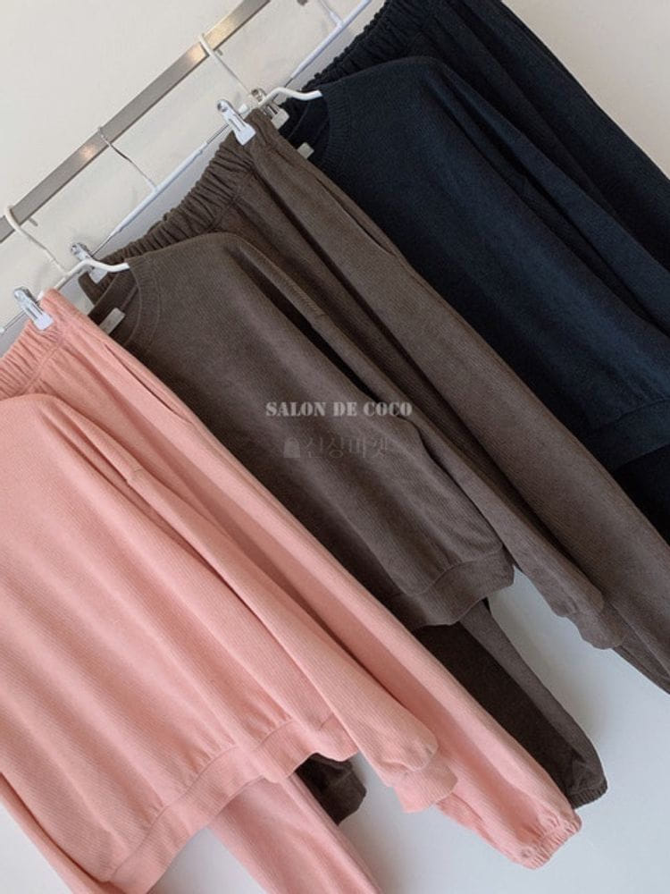 ON OFF - Korean Children Fashion - #Kfashion4kids - Bear Top Bottom Set - 4
