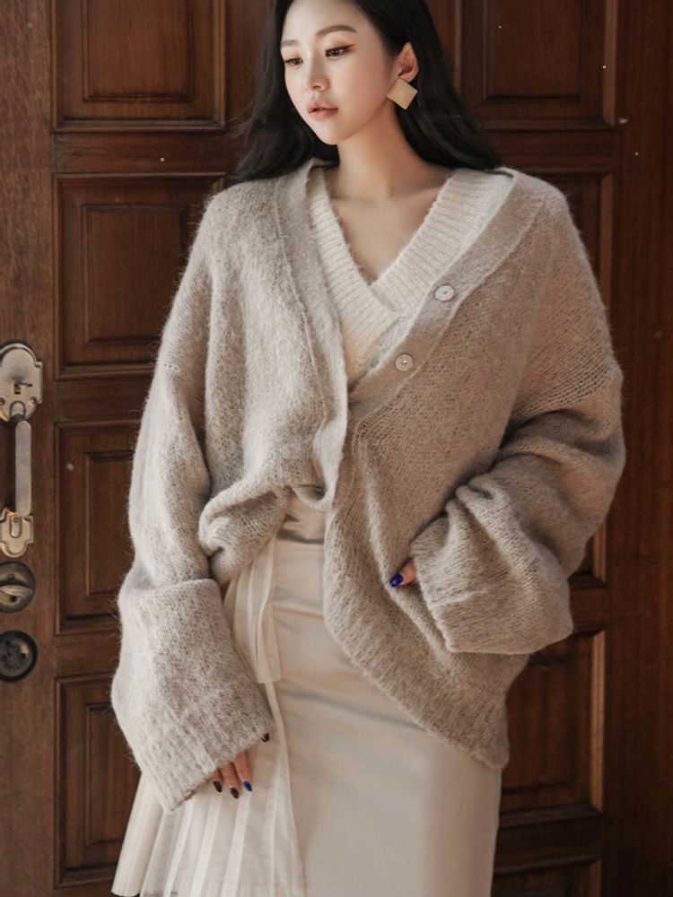 ON OFF - Korean Children Fashion - #Kfashion4kids - Mocha Cardigan