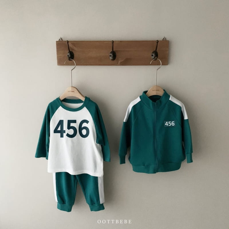 OOTT BEBE - Korean Children Fashion - #Kfashion4kids - Oott Squid Game Top Bottom Set - 3