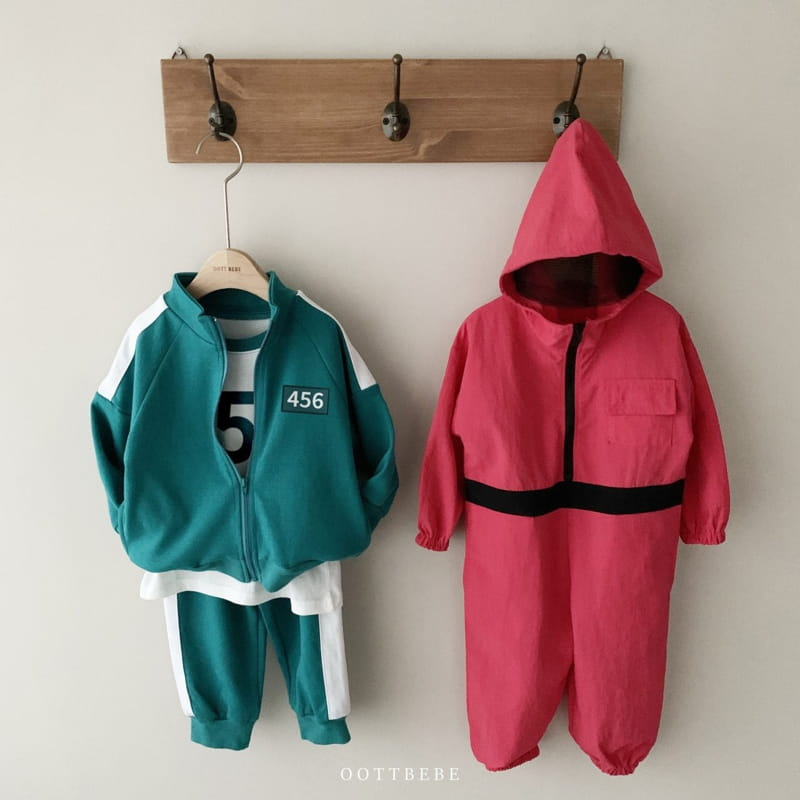 OOTT BEBE - Korean Children Fashion - #Kfashion4kids - Oott Squid Game Top Bottom Set - 8
