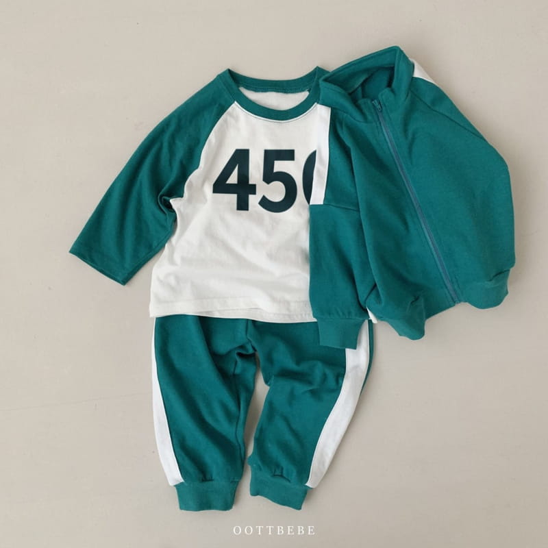 OOTT BEBE - Korean Children Fashion - #Kfashion4kids - Oott Squid Game Top Bottom Set - 9