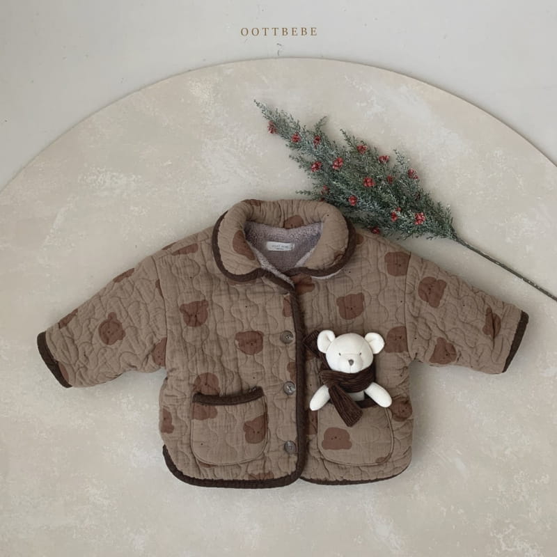 OOTT BEBE - Korean Children Fashion - #Kfashion4kids - Bear Cozy Padding Jumper - 9