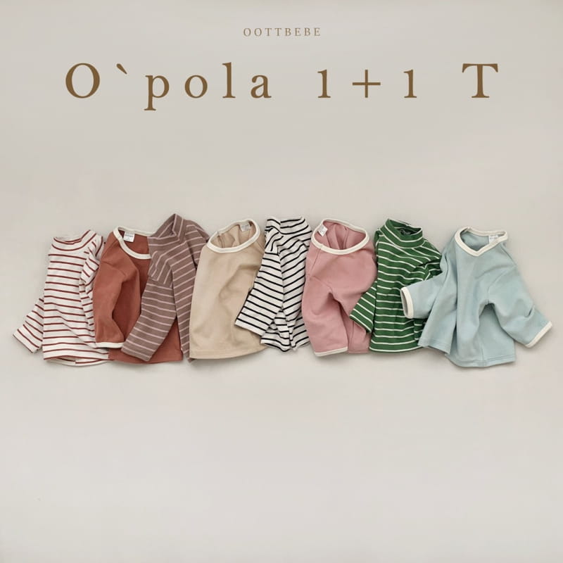 OOTT BEBE - Korean Children Fashion - #Kfashion4kids - Oh Turtleneck 1+1 Tee