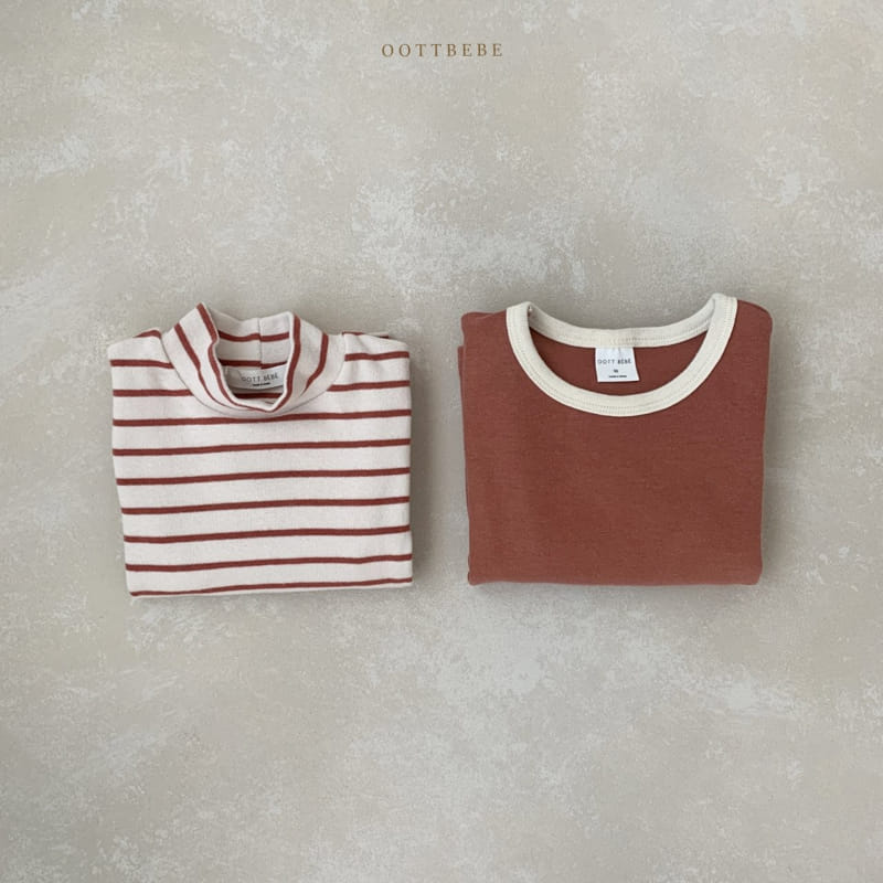 OOTT BEBE - Korean Children Fashion - #Kfashion4kids - Oh Turtleneck 1+1 Tee - 12