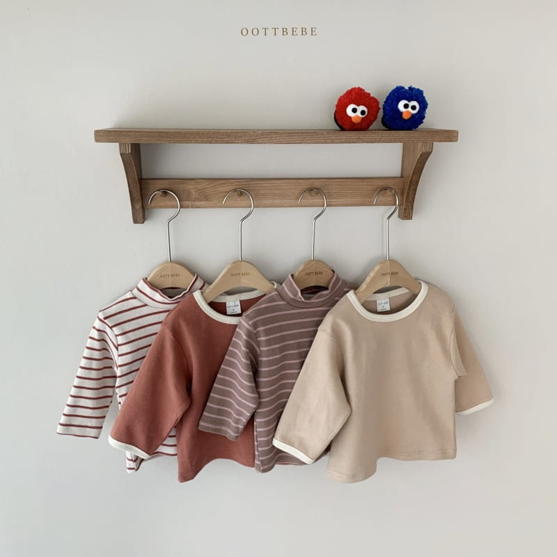 OOTT BEBE - Korean Children Fashion - #Kfashion4kids - Oh Turtleneck 1+1 Tee - 2