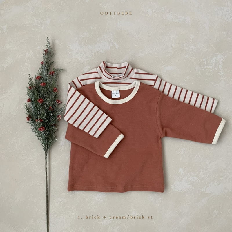 OOTT BEBE - Korean Children Fashion - #Kfashion4kids - Oh Turtleneck 1+1 Tee - 4