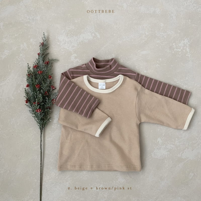 OOTT BEBE - Korean Children Fashion - #Kfashion4kids - Oh Turtleneck 1+1 Tee - 5