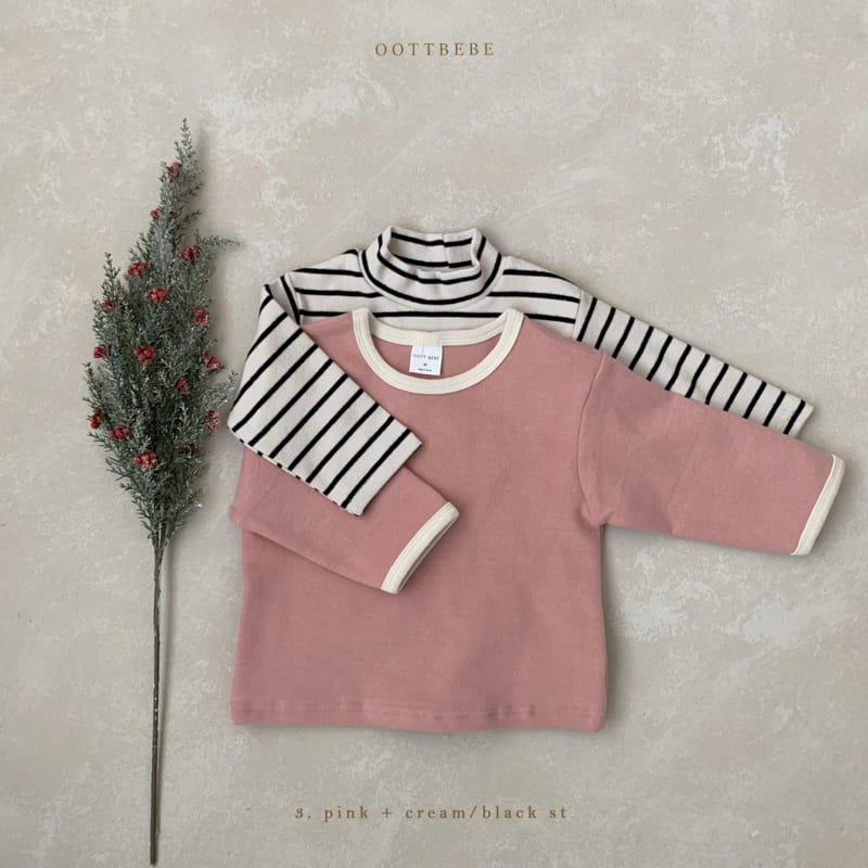 OOTT BEBE - Korean Children Fashion - #Kfashion4kids - Oh Turtleneck 1+1 Tee - 6