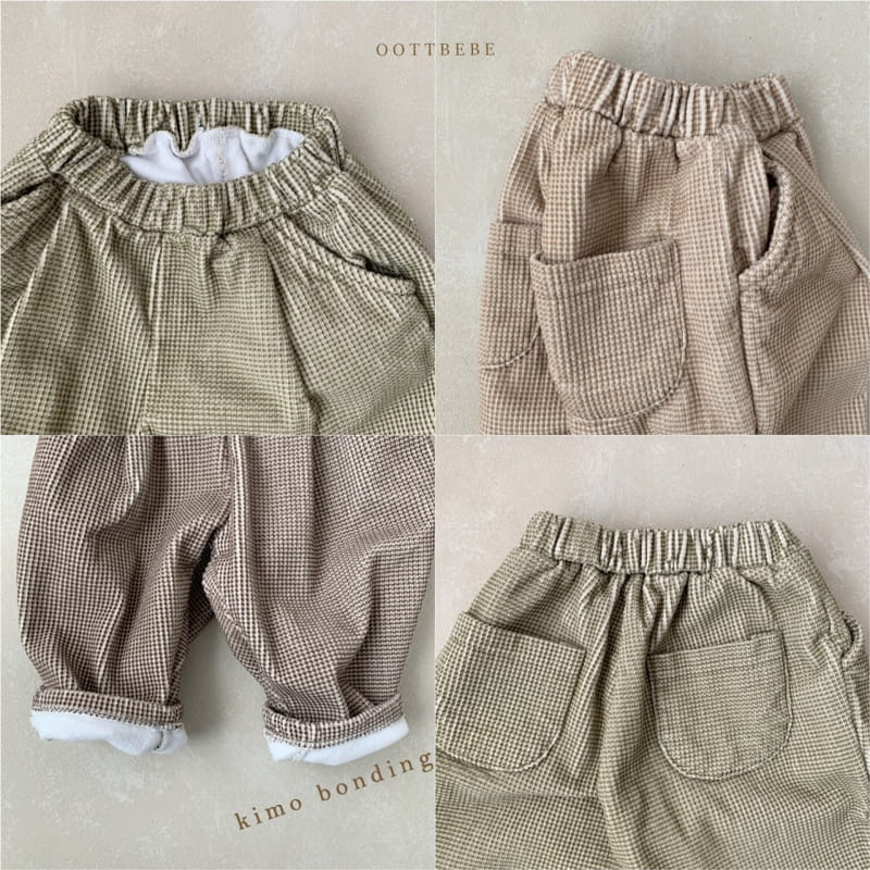 OOTT BEBE - Korean Children Fashion - #Kfashion4kids - Check Rib Pants - 10