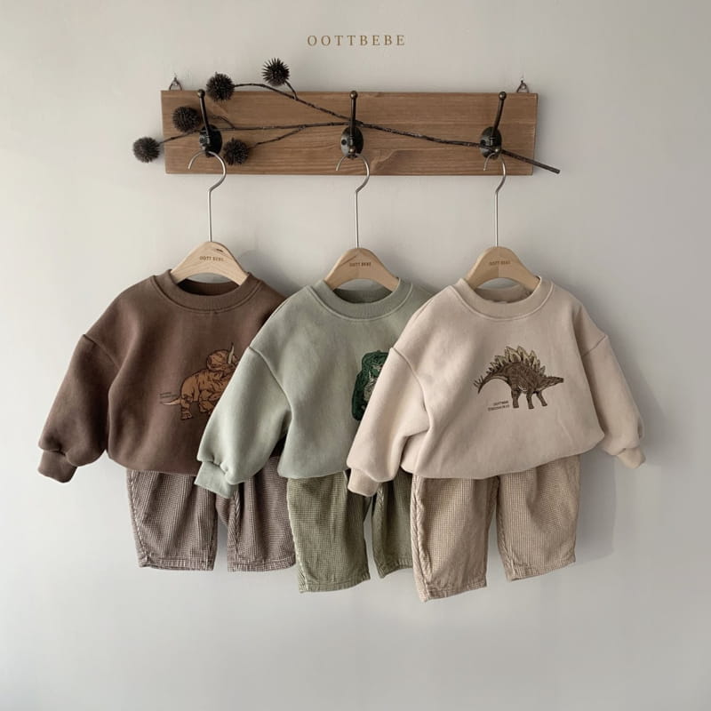 OOTT BEBE - Korean Children Fashion - #Kfashion4kids - Dino Sweatshirt Winter - 6