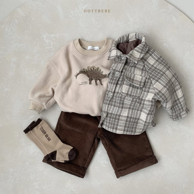 OOTT BEBE - Korean Children Fashion - #Kfashion4kids - Dino Sweatshirt Winter - 7