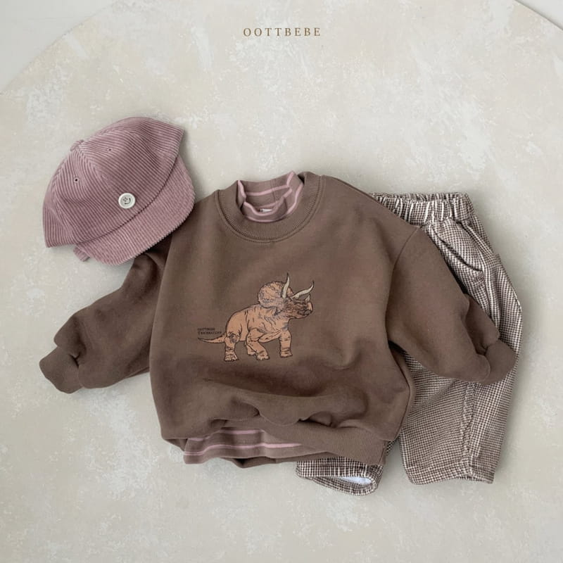 OOTT BEBE - Korean Children Fashion - #Kfashion4kids - Dino Sweatshirt Winter - 8