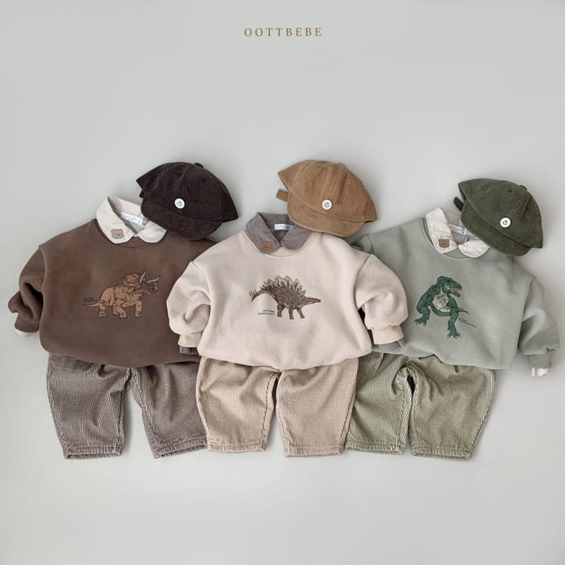OOTT BEBE - Korean Children Fashion - #Kfashion4kids - Dino Sweatshirt Winter - 9