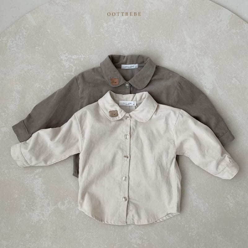 OOTT BEBE - Korean Children Fashion - #Kfashion4kids - Bear Rib Shirt