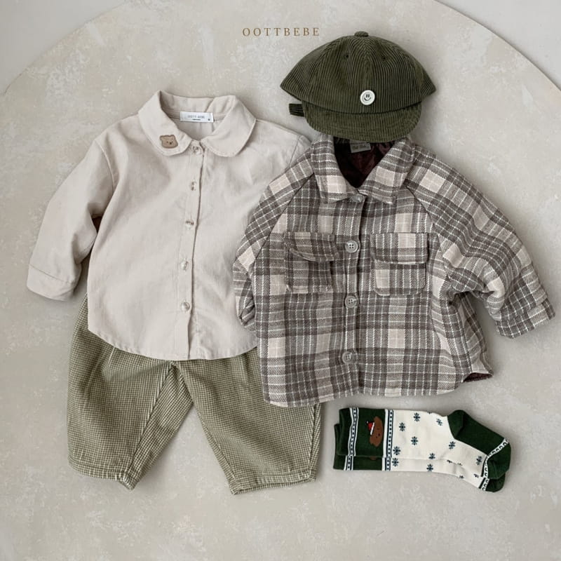 OOTT BEBE - Korean Children Fashion - #Kfashion4kids - Bear Rib Shirt - 10