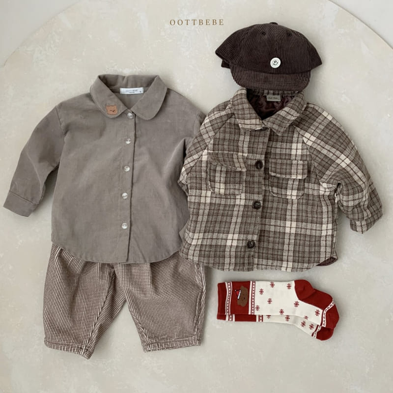 OOTT BEBE - Korean Children Fashion - #Kfashion4kids - Bear Rib Shirt - 11