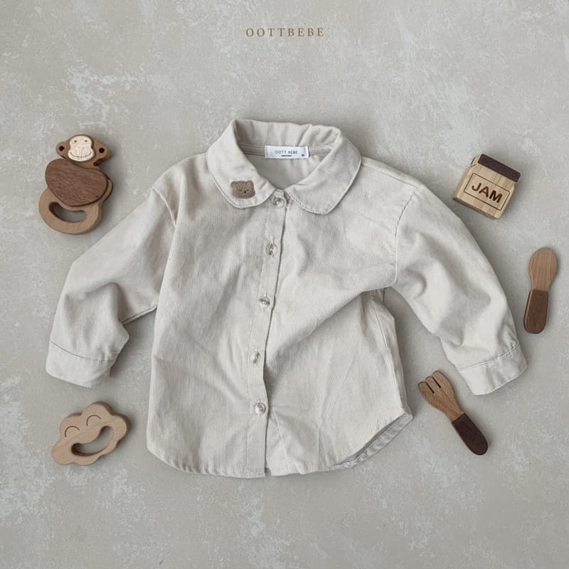 OOTT BEBE - Korean Children Fashion - #Kfashion4kids - Bear Rib Shirt - 2