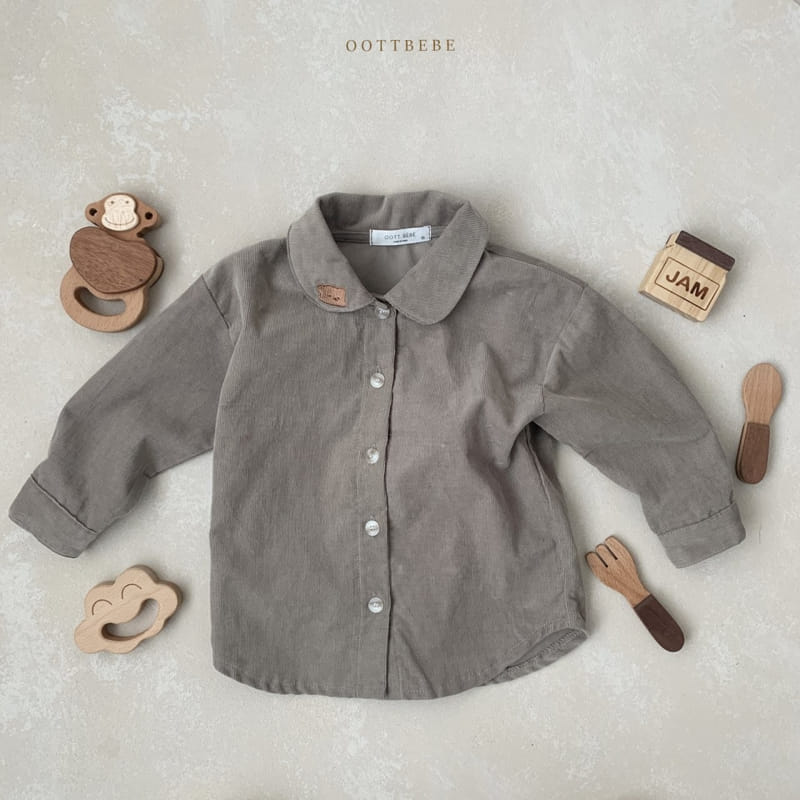 OOTT BEBE - Korean Children Fashion - #Kfashion4kids - Bear Rib Shirt - 3