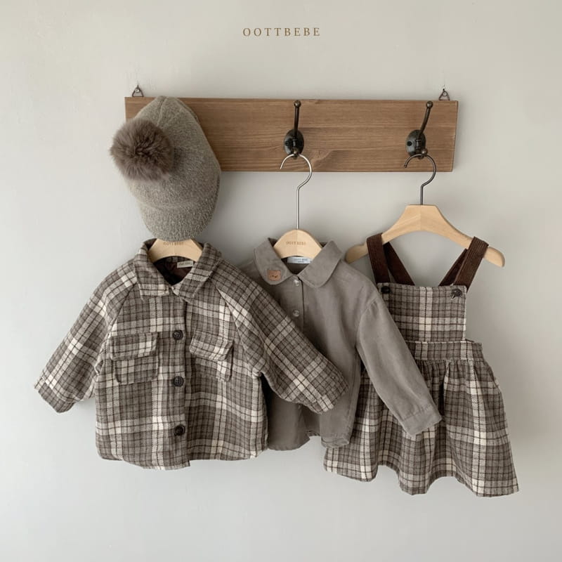 OOTT BEBE - Korean Children Fashion - #Kfashion4kids - Bear Rib Shirt - 9