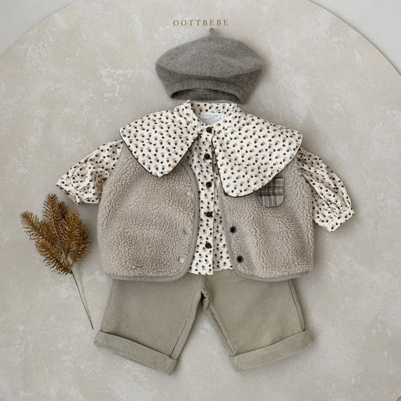 OOTT BEBE - Korean Children Fashion - #Kfashion4kids - Rib Collar Blouse - 11