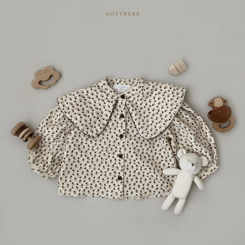 OOTT BEBE - Korean Children Fashion - #Kfashion4kids - Rib Collar Blouse - 2
