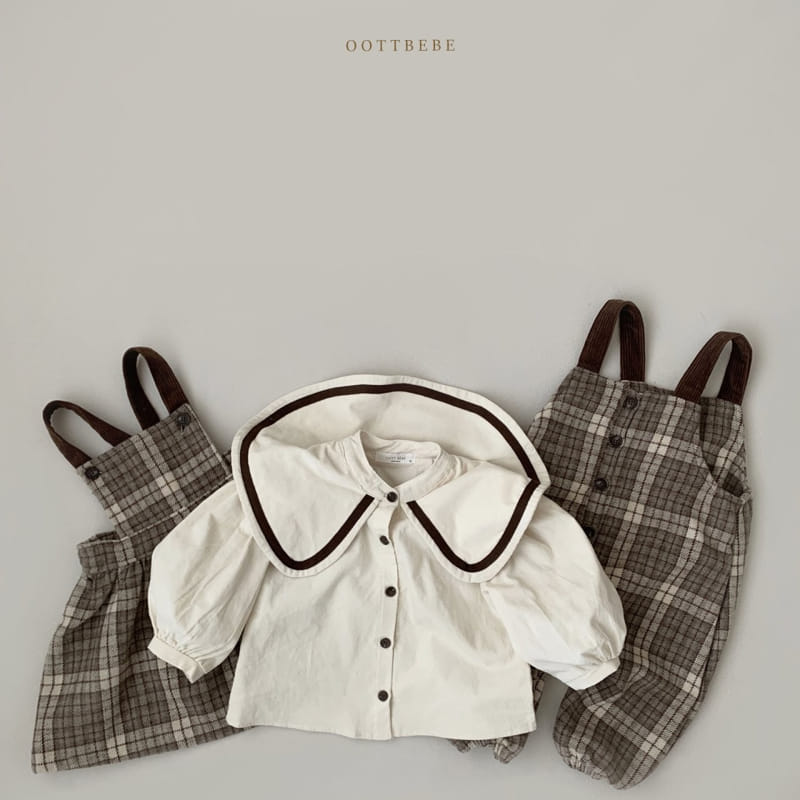 OOTT BEBE - Korean Children Fashion - #Kfashion4kids - Rib Collar Blouse - 6