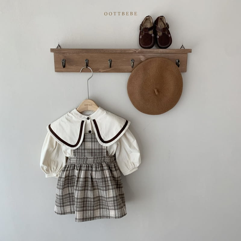 OOTT BEBE - Korean Children Fashion - #Kfashion4kids - Rib Collar Blouse - 8
