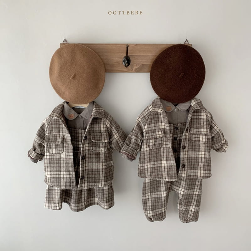 OOTT BEBE - Korean Children Fashion - #Kfashion4kids - Mood Check One-piece - 7
