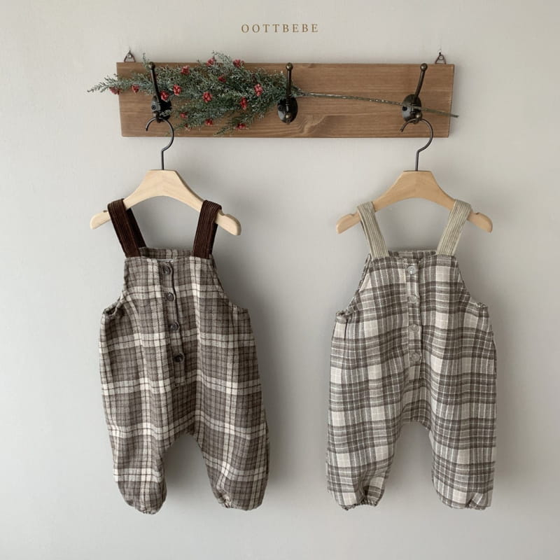OOTT BEBE - Korean Children Fashion - #Kfashion4kids - Mood Dungarees Overalls - 2