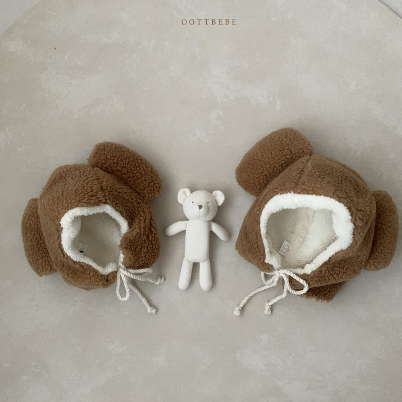 OOTT BEBE - Korean Children Fashion - #Kfashion4kids - Bear Fluffy Hat