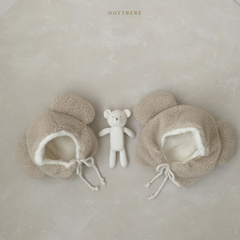OOTT BEBE - Korean Children Fashion - #Kfashion4kids - Bear Fluffy Hat - 3